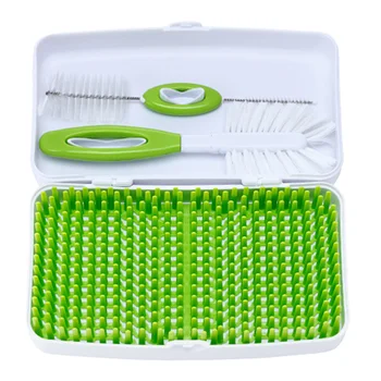 

1pc Lawn Shaped Detachable Baby Bottle Drying Rack Drainer Storage Rack Baby Bottle Dryer for Toddler Sippy Cups (Light Green)