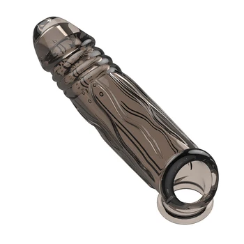 Sexy Toys  Penis Ring Penise Enlargement Sleeve for Penis Condoms for Men Reusable Condom Cock Sleeve Extender Ejaculation Delay 5