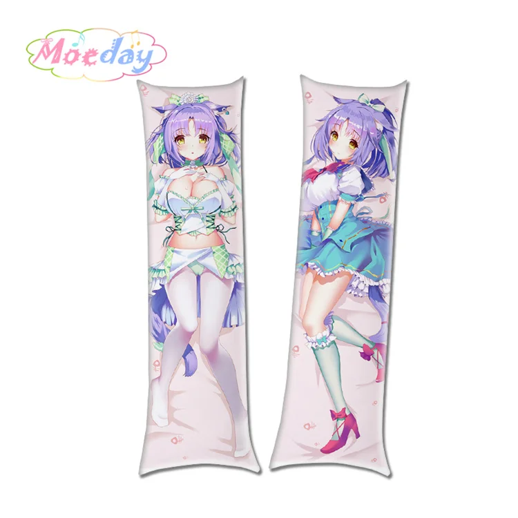 Синий NEKOPARA Azuki Кокосовая клена кошка девочка наволочка - Цвет: Синий
