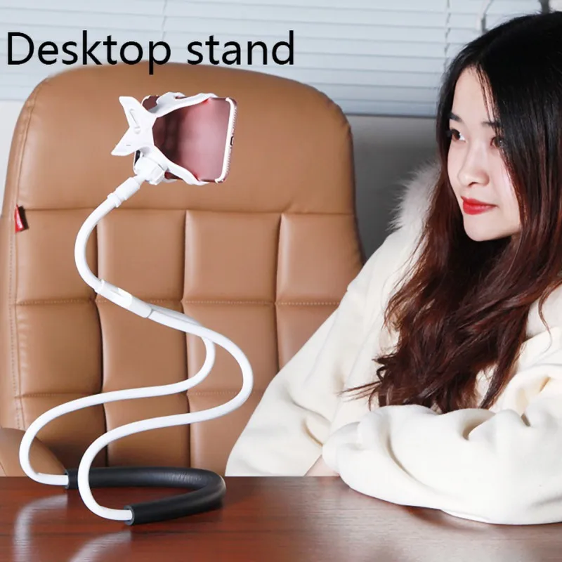 Soporte Teléfono Cuello Perezoso Soporte Universal Flexible Para Teléfono Móvil - Cuello Perezoso Ajustable 360°, Se Sujeta Con Clip Soporte Movil Cama