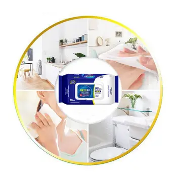 

80 Pumps Portable Jiaer Disinfection Wipes Sterilization Wet Wipes With Cover Sterilization Antiviral Wipes