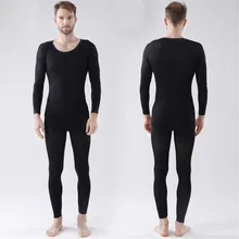 Мужское термобелье с круглым вырезом, хлопковые штаны, свитер, нижнее термобелье, набор зимнего термобелья термо белье