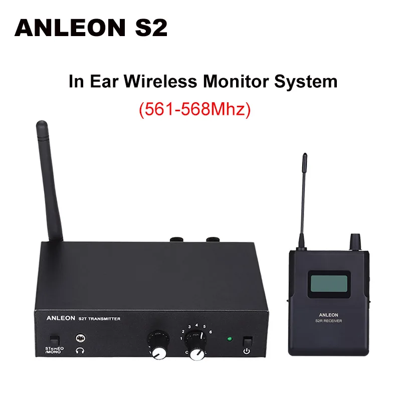 Для ANLEON S2 беспроводной внутриканальный монитор системы UHF стерео IEM система сценический монитор 561-568 МГц NTC антенна Xiomi