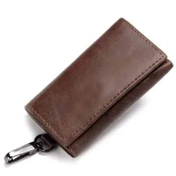

High Quality Men's Leather Key Case Unique Key Holster Wallet Christmas gift