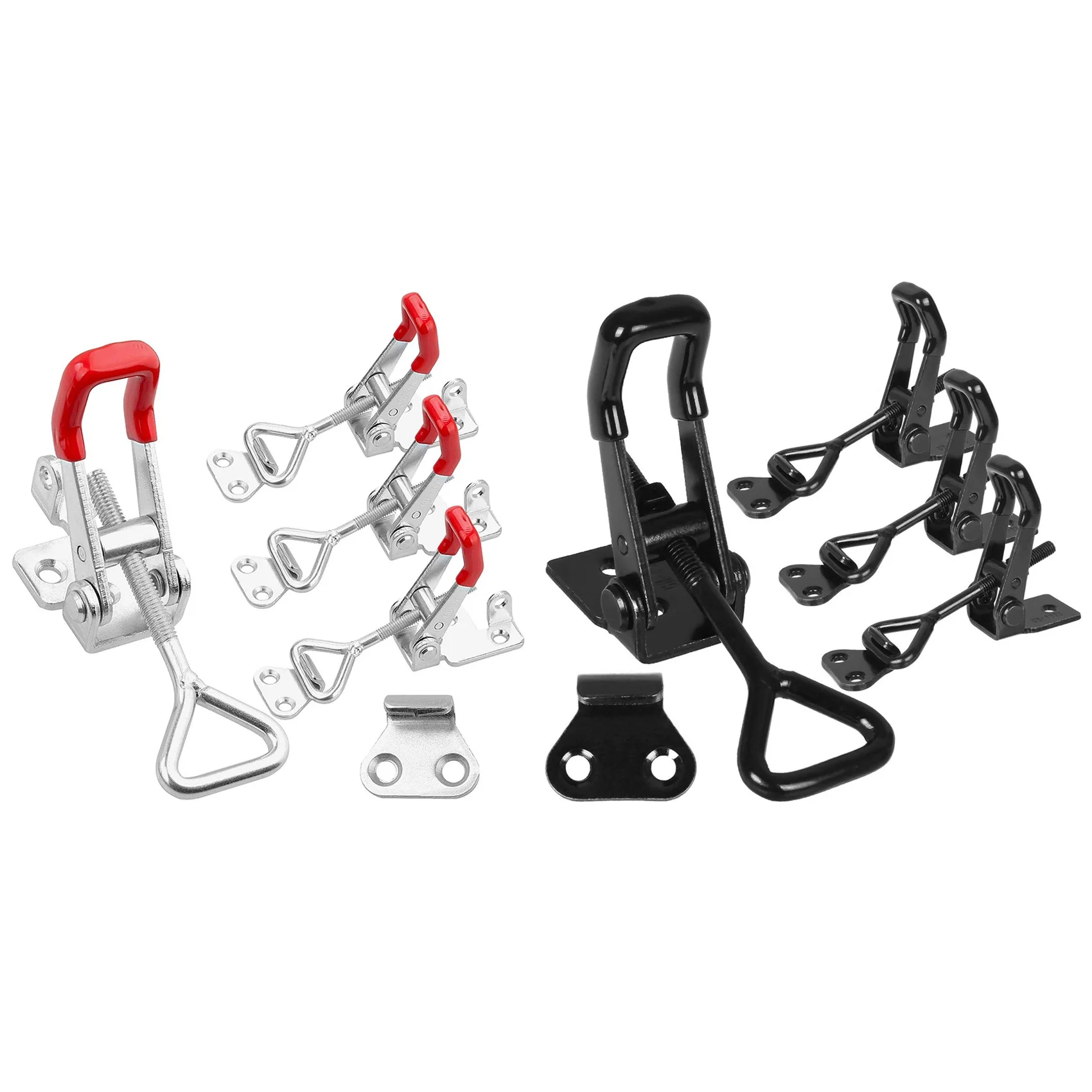 4Pack 550lbs Holding Capacity Heavy Duty 4002 Style Toggle Latch Hasp Clamp Adjustable Toggle Clamp