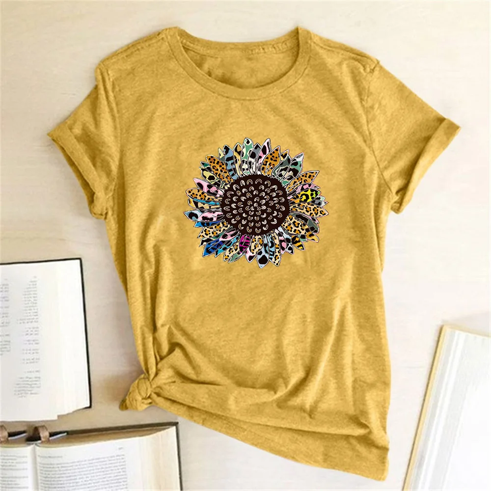 Sunflower Printing T Shirt Women Short Sleeve Summer T Shirt Vintage Flowers Graphic Tees Blusas Mujer De Moda 2020 Verano Sunflower Printing T Shirt Women Short Sleeve Summer T Shirt Vintage Flowers Graphic Tees Blusas Mujer De Moda 2020 Verano