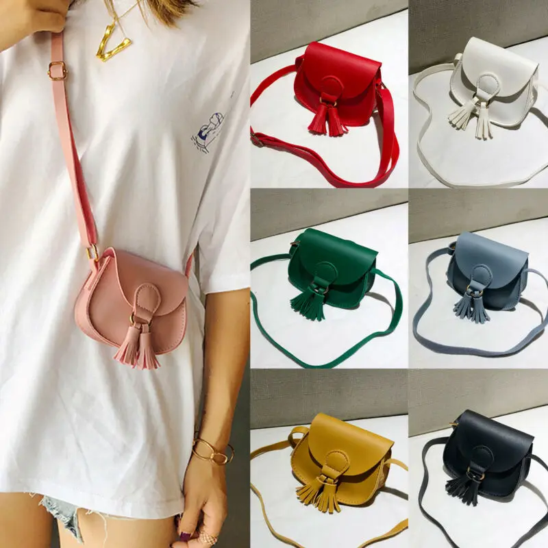 Citgeett Fashion Baby Girls Handbag Leather Shoulder Mini Bag Purse Ladies Crossbody Satchel Tote Solid