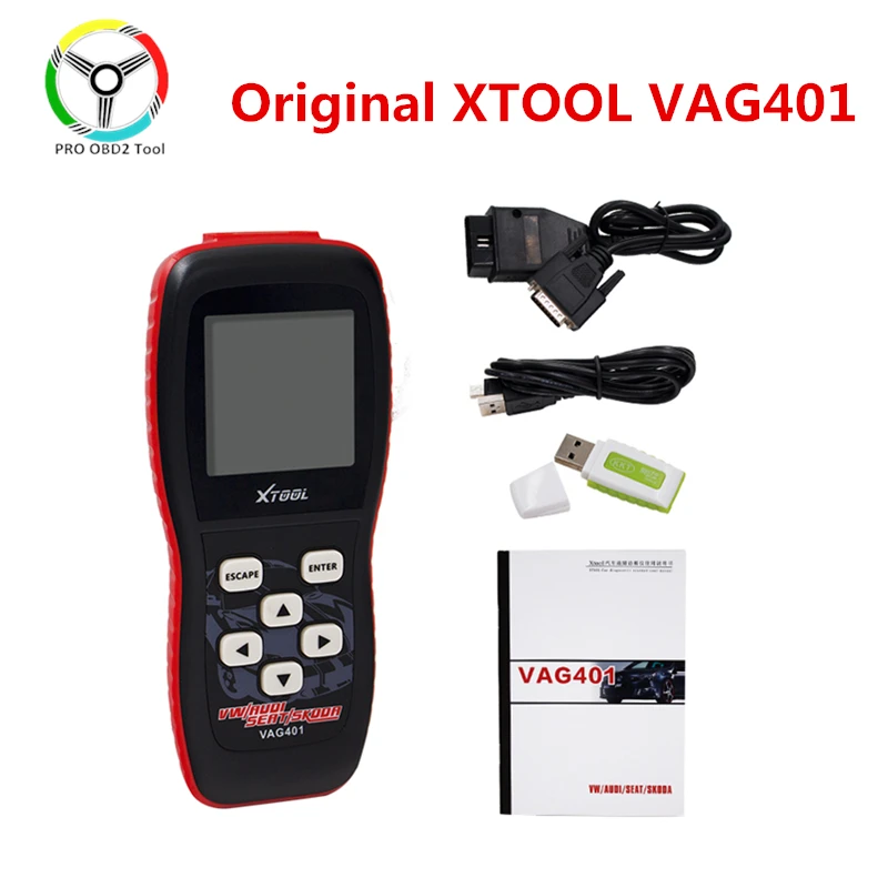 Оригинальный автоматический диагностический сканер XTOOL VAG401 OBD vag 401 бесплатное