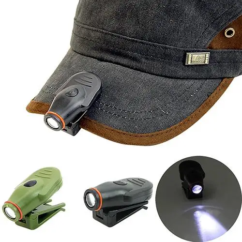 

Bright Clip-Ons LED Cap Light Torch Fishing Camping Hunting Outdoors Cap Lamp