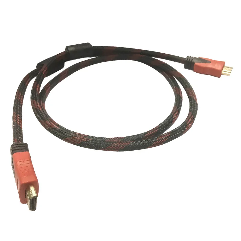 Кабель HDMI версии 1,4 красный черный сетевой кабель HDMI 1,5 м HDMI компьютерный соединительный кабель HDMI HD кабель KY304-1.5M