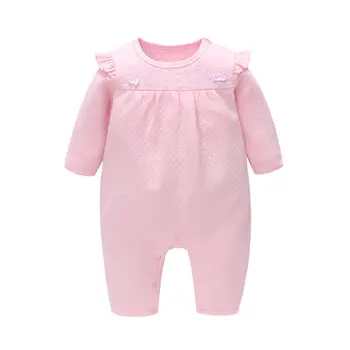 

Baby Girl Rompers Baby Clothes Newborn Rompers Embroidery Flower Cute rabbit Jumpsuit Long Sleeves Infant Rompers 6M~24M