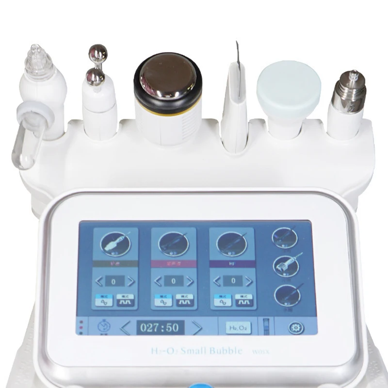 

bionic rf oxygen jet 6 in 1 Hydra Cleaning Water Jet Beauty machine facial care oxygen equipment small bubble machine
