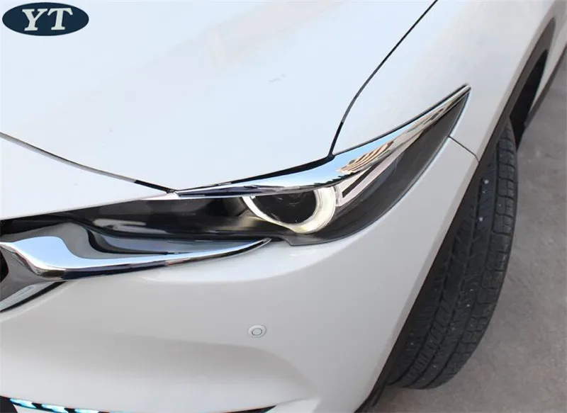 Автомобильный головной светильник, авто передний светильник для Mazda CX-5, abs хром, авто аксессуары, 2 шт
