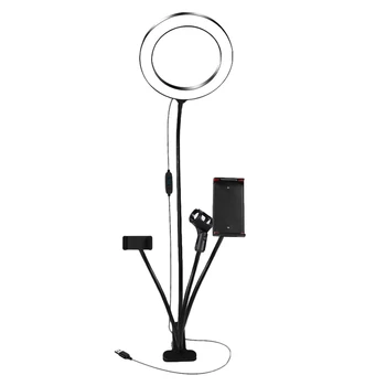 

1 Set 8 inch 20cm Durable Anchor Beauty Makeup Simple Fill Lamp Selfie Light Ring Fill Lamp for Studio Streaming Home