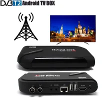 Dvbt2 android caixa de tv modo duplo conjunto caixa superior amlogic s905 quad core tv receptor suporte 4k display h.264 caixa de tv