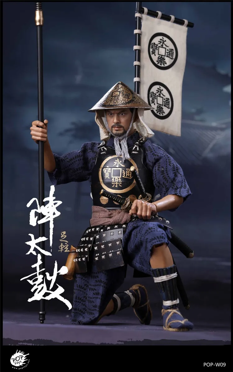ESTARTEK-POPTOYS W09 1/6 Oda Nobunaga Army Taiko Drum Ashigaru 2,0 12 дюймов Коллекционная Фигурка хобби подарок