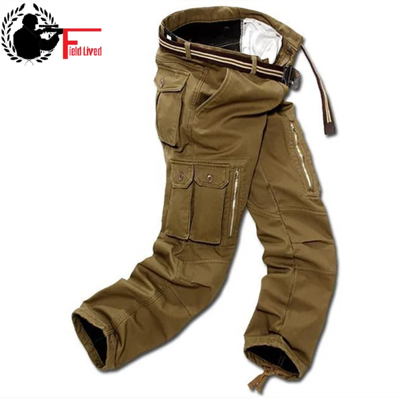 Warm Pants Tactical-Trousers Military Fleece Male Winter Baggy Mens Casual Plus Thick