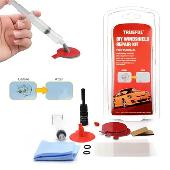 

Windshield Cracked Glass Repair Kit Car Glass Windscreen Restore Repair Tool Car Screen Window Repair Patch Resin Adhesive