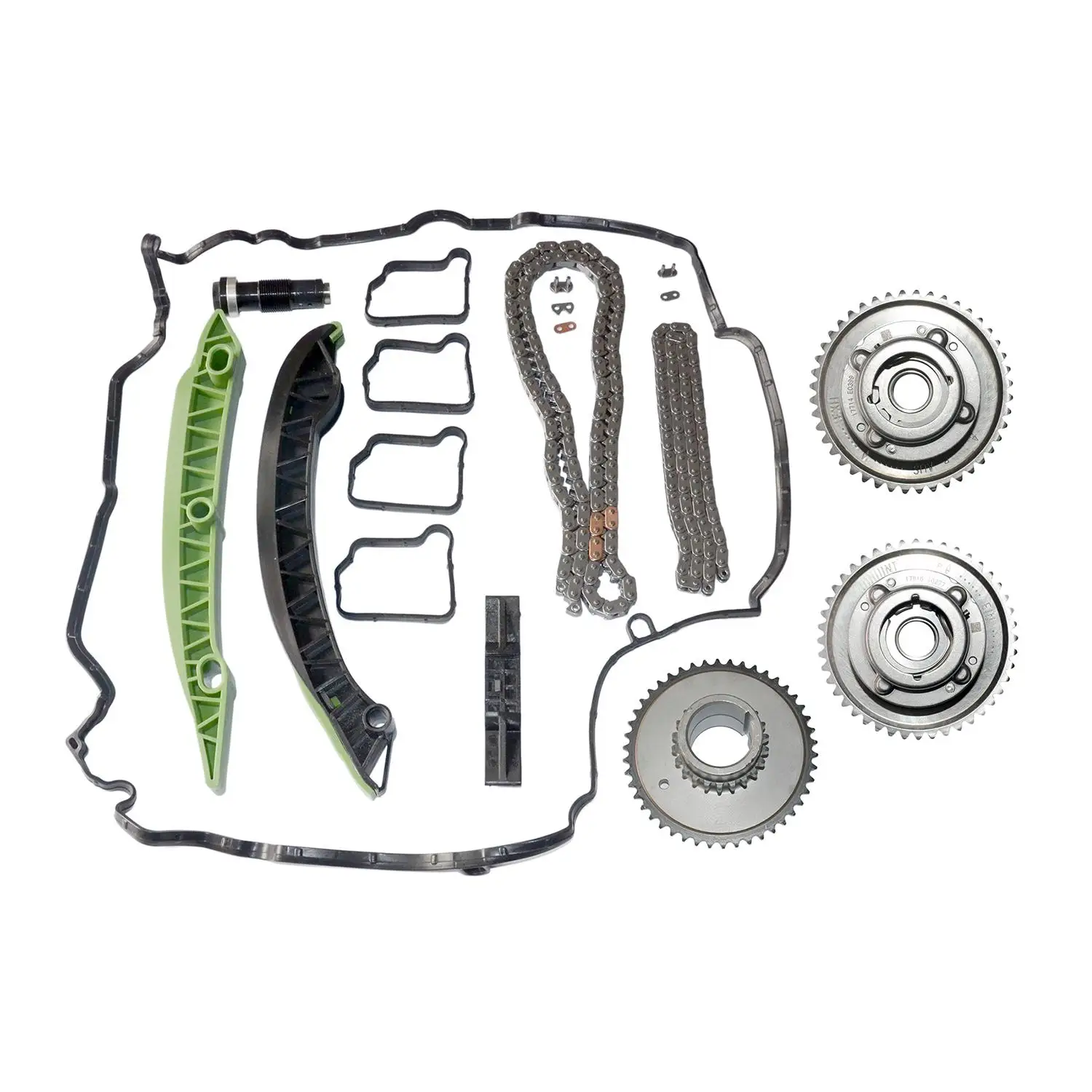 AP02 TIMING CHAIN KIT + CAMSHAFT ADJUSTER VVT GEARS FOR MERCEDES M271 C180 C200 C250 CGI C E SLK Class 180 200 250 CGI