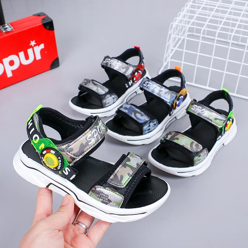 Summer Kids Shoes Brand Open Toe Boys Sport Beach Sandals Orthopedic Arch Support Children | Детская одежда и обувь