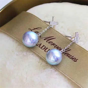

Real Solid 925 Sterling Silver Pearl Stud Earrings Accessories Findings DIY Jewelry Ear Hook Blank Empty Support