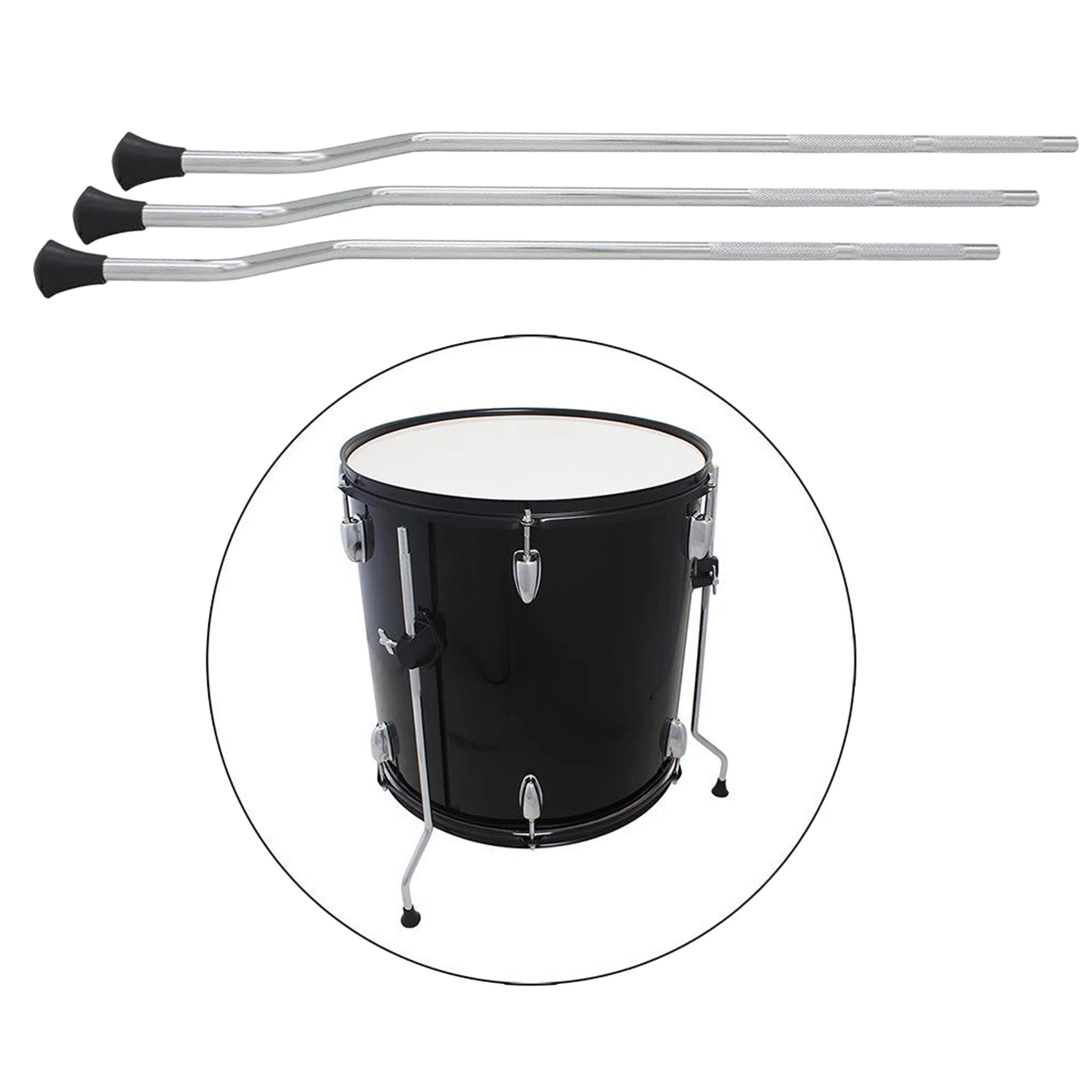 Heavy Duty Floor Tom Drum Legs Non-slip Surface Plating Anti-Rust Percussion Replacement Parts Accessories DIY