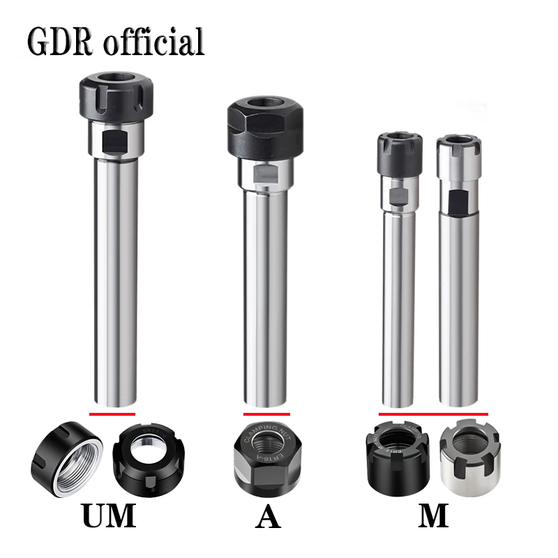 ER Extension rod C8 C10 C12 C16 C20 C25 C32 C40 ER8 ER11 ER16 ER20 ER25 ER32 ER Extension rod tool holder bracket tool collet