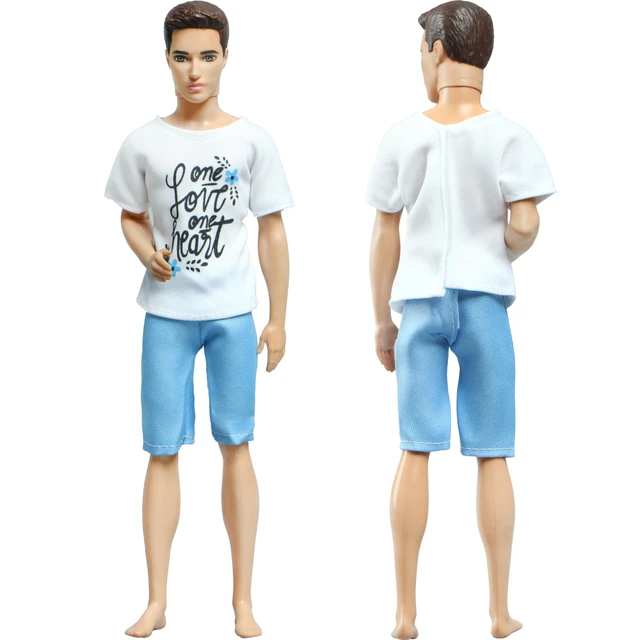 Handmade Ken Doll Clothes T-shirt + Shorts For Barbie Dress Accessories  Fashion Daily Clothing Gils Toys Birthday Gift - Dolls Accessories -  AliExpress