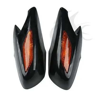 

Rear View Mirrors Orange Signals Lens For Honda ST1300 2002-2011 03 04 05 06