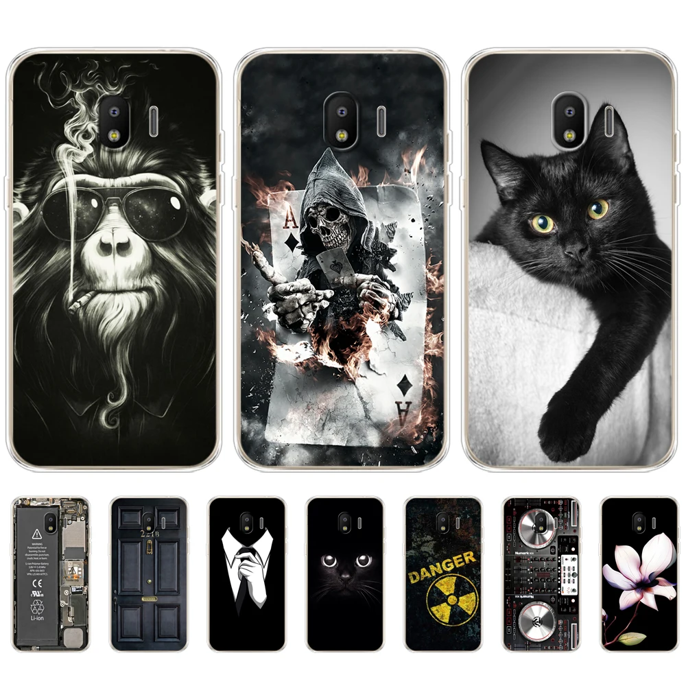 Custodia Per Samsung Galaxy J2 Core J8 J6 J4 Plus 2018 Custodia Cover Per Samsung Galaxy S10 Se Plus Black Cat Iron Man