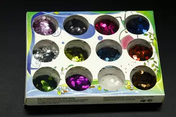 

best Nail Glitter Shiny Matte Shell colorful Nail Art Pigment Dust Powder Manicure Nail Decorations gb08