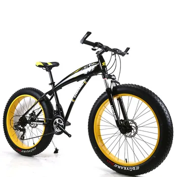 

free delivery 26 inch Snowmobile Mountain Bike Wide Tires Disc Brakes Shock Absorption Bicycle Student Support