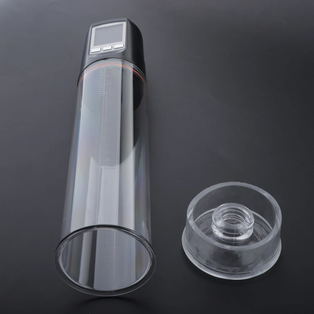 USB Automatic Male LED Display Penes Enlarger Trainer Extender Delay Lasting Exercising Vacuum Pump Massager Aircraft Cup