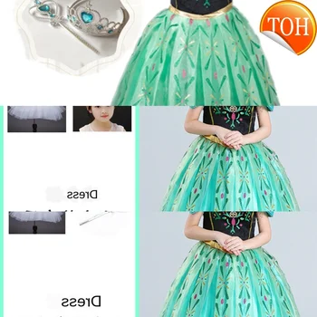 

Dress For Girl Kids Princess Dress Up Frock Children Carnaval Cosplay Costumes Teenager Girl Halloween Party Robe