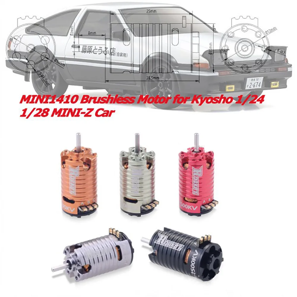MINI1410 Bürstenloser Motor für Kyosho Mr03 Pro 1//24 1//28 1//32 MINI-Z RC Car