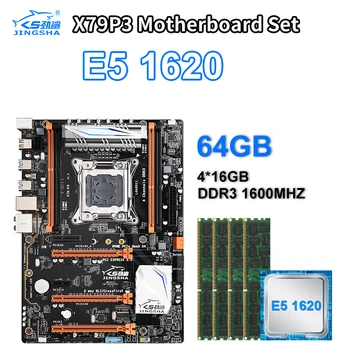 

With Xeon E5 1620 Processor LGA2011 X79-P3 Motherboard set and 4*16GB DDR3 REG ECC M.2 NVME SSD Quad Channel X79 Motherboard