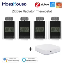 Tuya ZigBee 3,0 Intelligente Thermostat Heizkörper Ventil Hause Thermostat Heizung TRV Voice Control mit Alexa Google hause Smart Leben