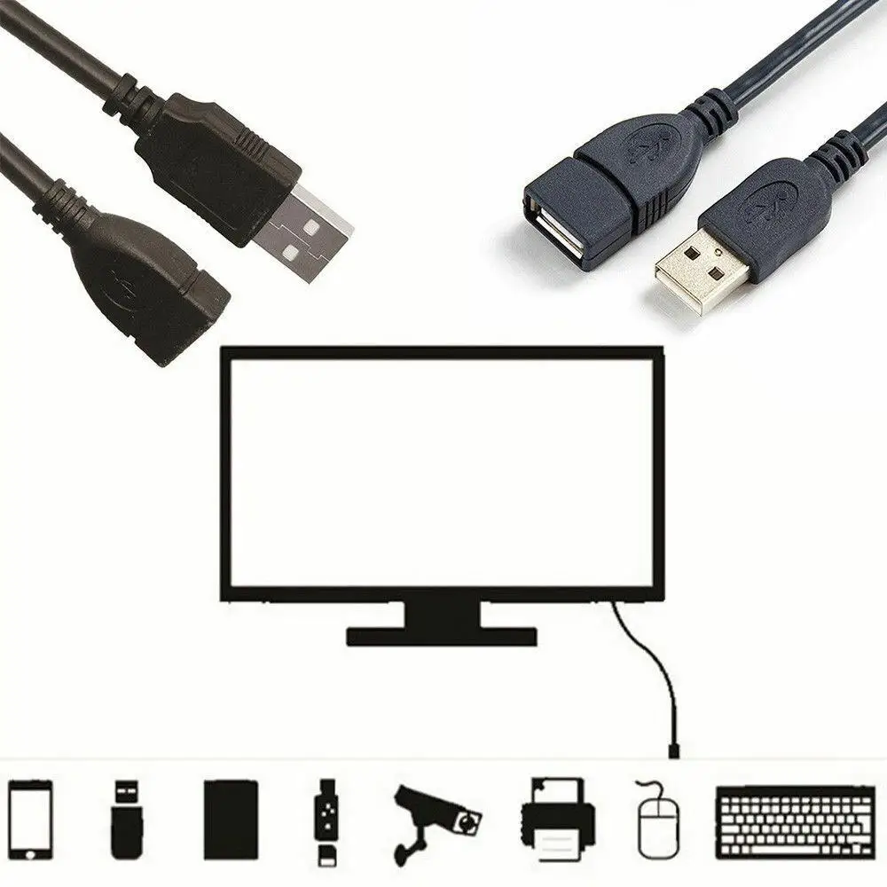 USB кабель-удлинитель Супер Скоростной USB 2,0 кабель для синхронизации данных USB 2,0 кабель-удлинитель