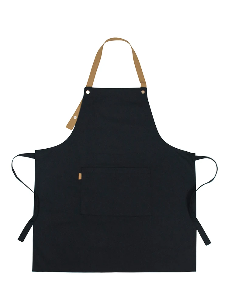 2020 New Canvas Hairdresser Smock Beauty Salon Aprons For Women Pet Groomers SPA Salon Uniforms Protective Custom Logo Firm Name
