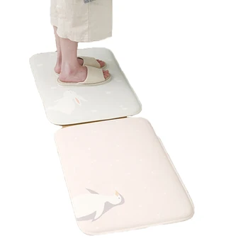 

Indoor Mat Cute Cartoon Animal Print Non Slip Absorbent Floor Mat for Bathroom Kitchen Bedroom