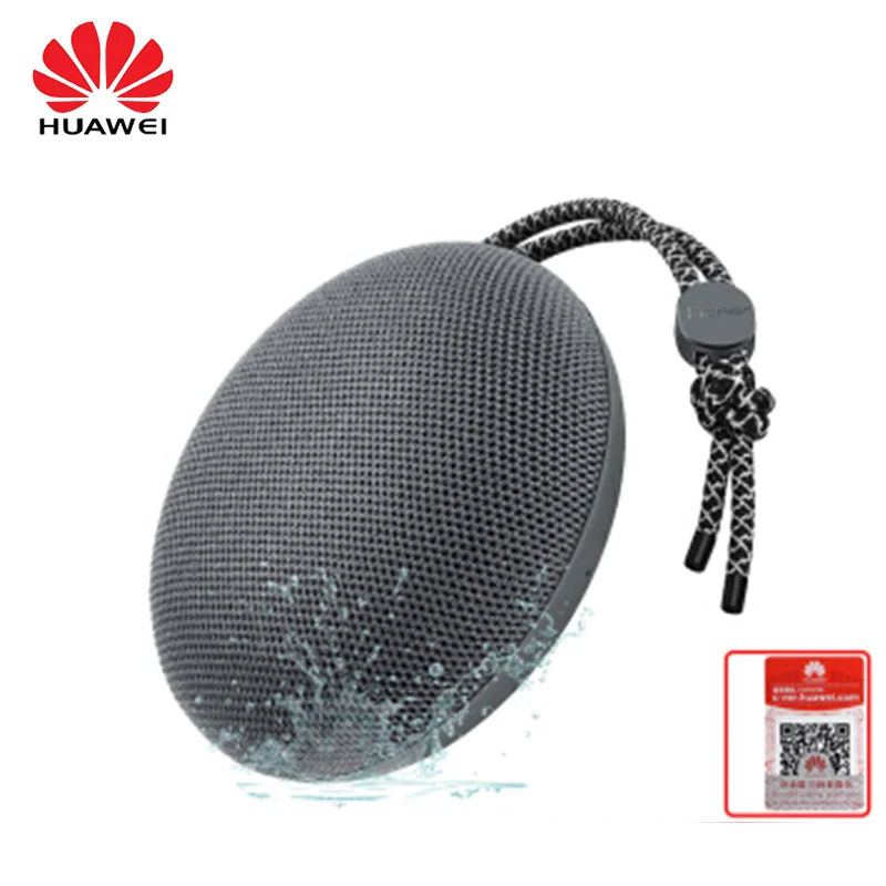 HUAWEI музыкальный Портативный беспроводной Bluetooth динамик, автомобильный портативный мини-сабвуфер для наружного аудио, маленький стальной пистолет, водонепроницаемый плеер - Цвет: Black