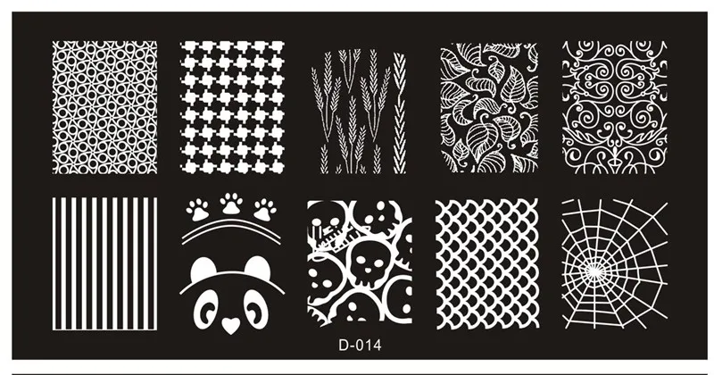 1 Pcs Stainless Steel Mixed Designs Nail Stamping Plates DIY Nail Designs Manicure Image Plate Stencil 23 Styles