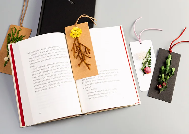 Entirely Handmade Dried Flower Cards Creative DIY Dried Flower Bouquet Bookmark Teacher's Day Birthday Confession Card Manufactu
