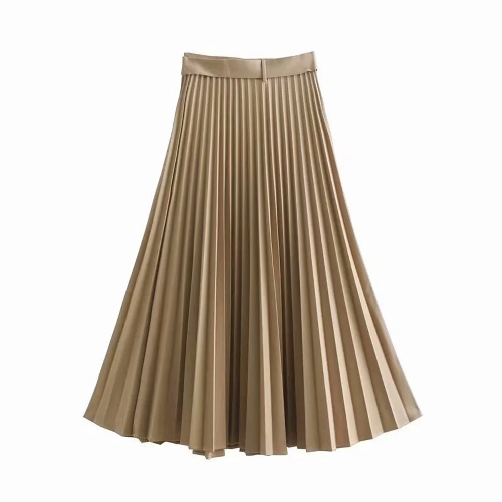 Новинка 2009 Женская юбка с поясом плиссированная темпераментная облегающая