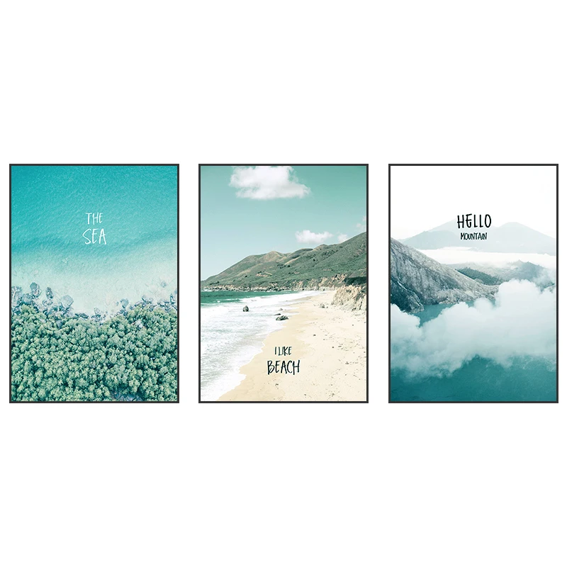 EECAMAIL Nordic Diamond Embroidered Living Room Triptych Diamond Painting Full Modern Simple Fashion Atmosphere Bedroom Landscap