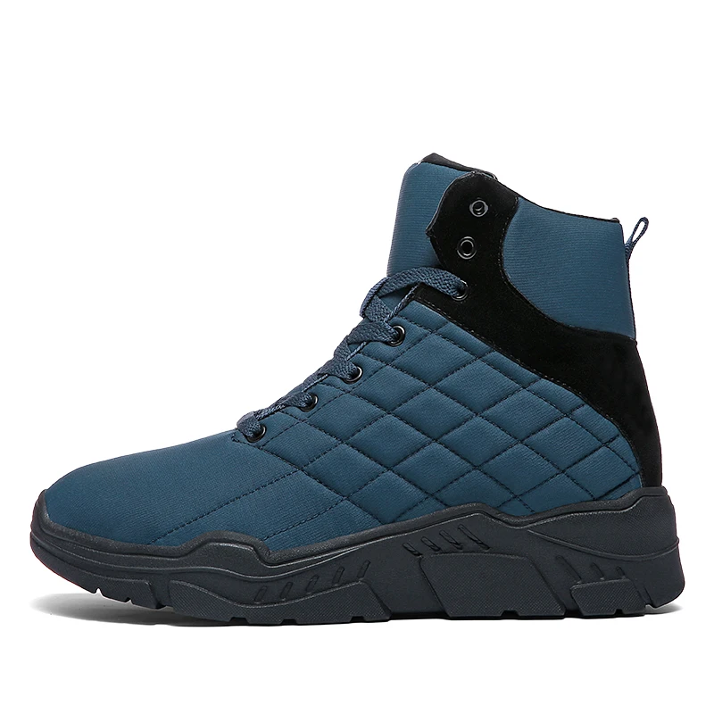 

2019 News Hiking Boots Rubber Sole Non-slip Keep Warm Winter Men Waterproof Shoes for Men Walking Shoes Mountain Climbing Shoes