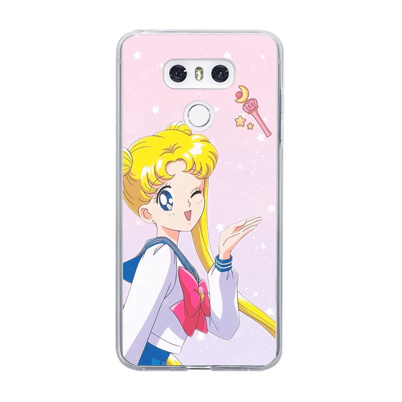 Мягкий чехол для телефона ciciber Sailor Moon LG G7 G6 G5 G4 V40 V35 V30 V20 THINQ прозрачный K8 K10 K4 K7 2017 2018