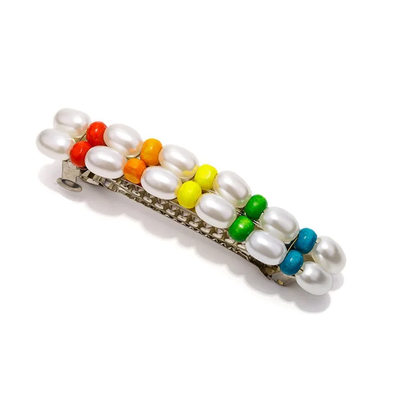 

Retro Pearl Hairpin For Women Girls 2019 Colorful Beads Imitation Pearl Hair Clip For Women Hair Jewelry Hair Accessory