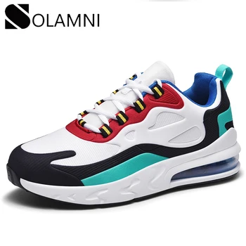

Brand Men Women Mesh Sneakers Breathable Air Cushion Couple Sneakers Outdoor Casual Shoes Mens Walking Gym Trainers Max Size 47