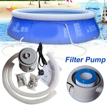 300 Gallons Swimming Pool Electric Filter Pump Large Pool Filter Household Pool Cleaner Removable Filter Core Circulation Pump